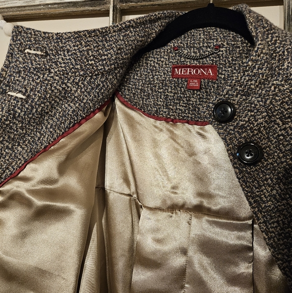 Merona Poncho Cape Coat Jacket Women's L/XL - Picture 7 of 11